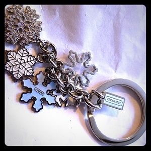 Coach Snowflake Keychain